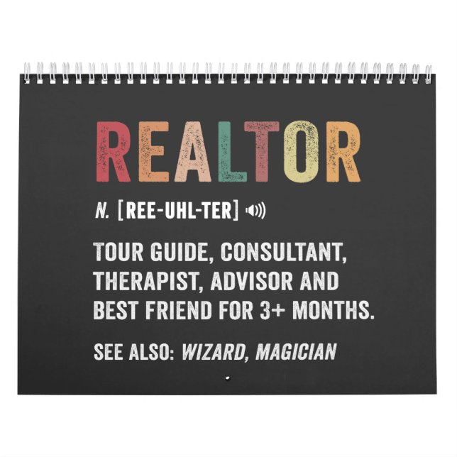 Calendario de citas divertidas de Realtor 2023 (Tapa)