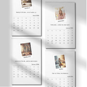 Calendario de citas elegantes con fotos 2026