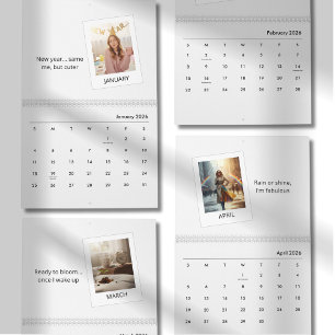 Calendario de citas elegantes con fotos 2026