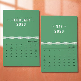 Calendario de citas fotográficas minimalistas eleg
