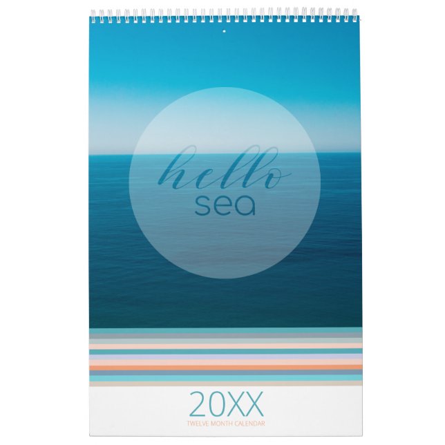 Calendario de citas oceánicas modernas (Tapa)