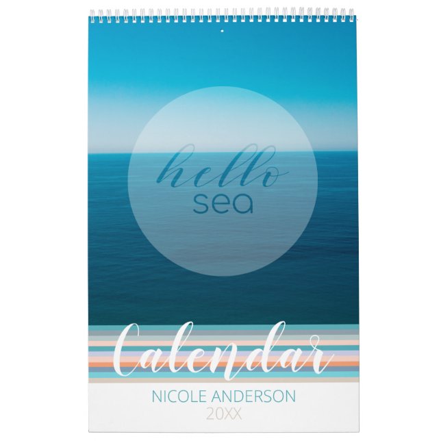 Calendario de citas oceánicas modernas (Tapa)