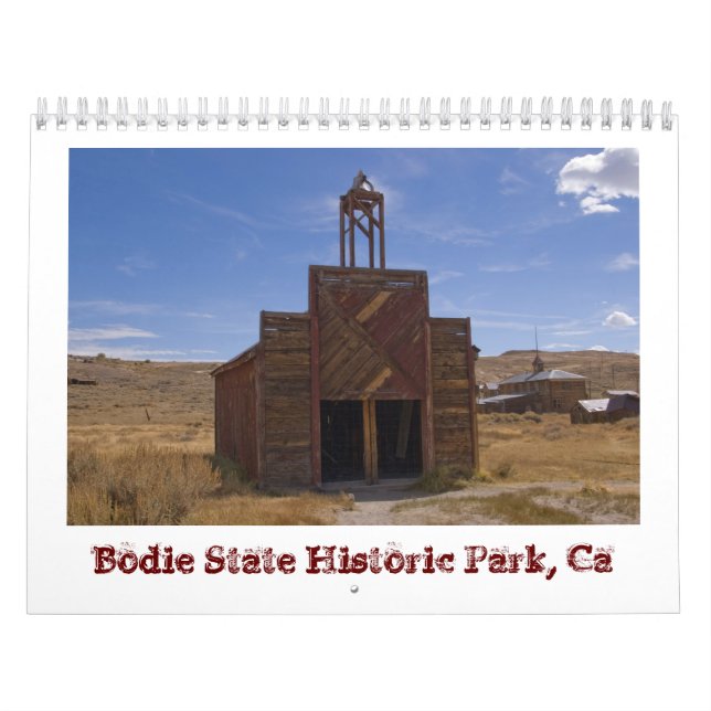 Calendario de ciudad fantasma de Bodie (Tapa)
