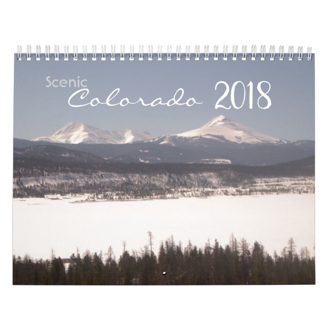 Calendario de ciudades escénicas de Colorado 2018 (Tapa)