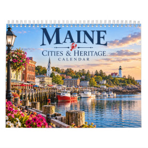 Calendario de ciudades y patrimonio de Maine