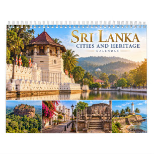 Calendario de ciudades y patrimonio de Sri Lanka