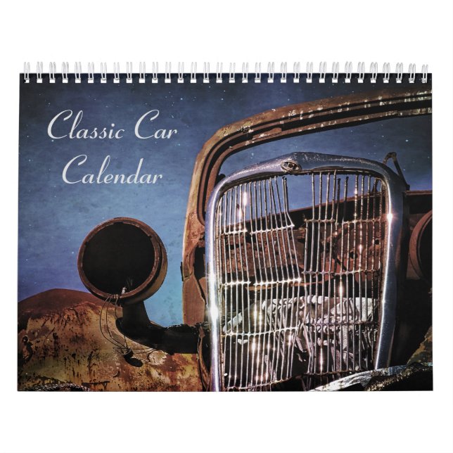 Calendario de coches clásicos abandonados (Tapa)