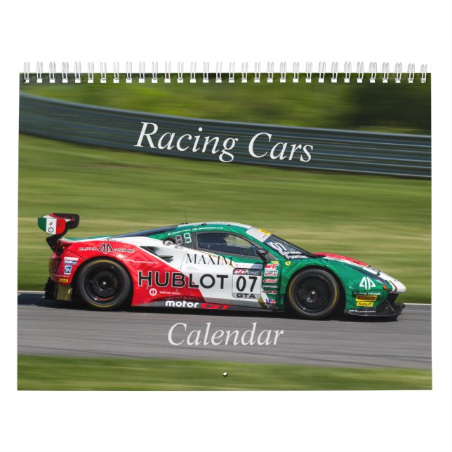 Calendario de coches de Carreras (Tapa)