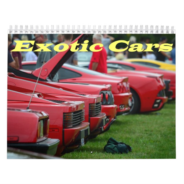Calendario de coches exóticos (Tapa)