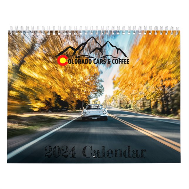 Calendario de Coches y Café de Colorado de 2024 (Tapa)