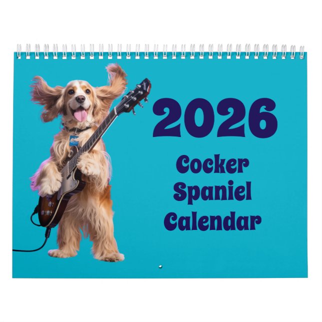 Calendario de Cocker Spaniel (Tapa)