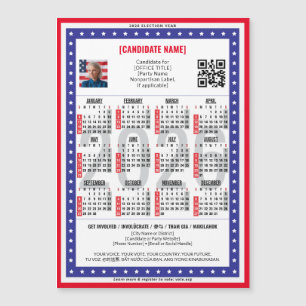 Calendario de códigos QR para las elecciones polít