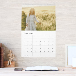 Calendario de Colage de Fotos de Familia Moderna