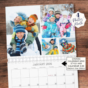 Calendario de Colage de Fotos Personalizadas Simpl