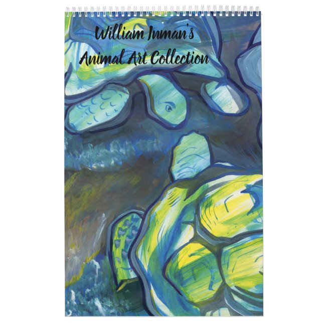 Calendario de colección de arte animal de William  (Tapa)