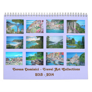 Calendario de colecciones de arte de viajes 2013-2