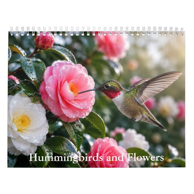 Calendario de Colibríes y Flores  (Tapa)