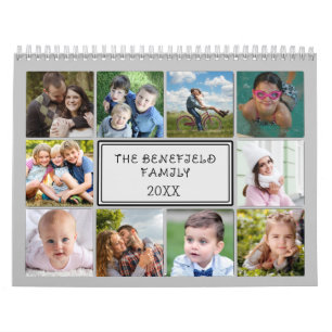 Calendario de Collage de fotos personalizado