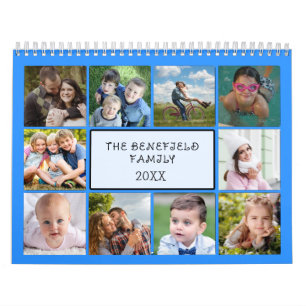 Calendario de Collage de fotos personalizado