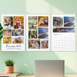 Calendario de Collages de fotos de Personalizados 