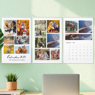 Calendario de Collages de fotos de Personalizados
