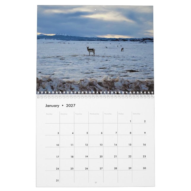 Calendario de Colorado (Jan 2027)