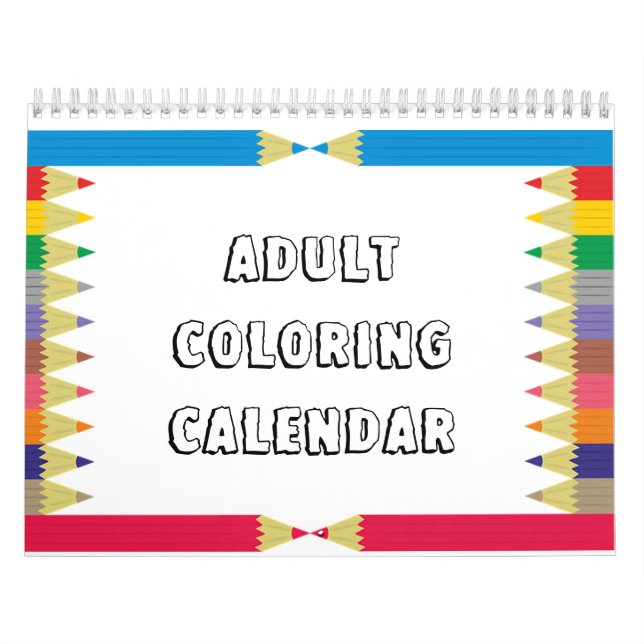 Calendario de coloreado para adultos (Tapa)