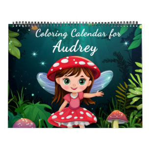 Calendario de colorear para adultos Hada de las se
