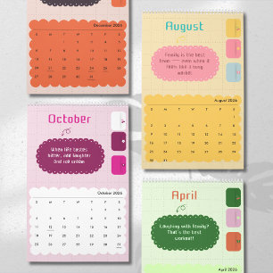 Calendario de Colores Brillantes e Inspiración Ale