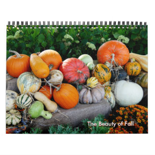 Calendario de colores de otoño