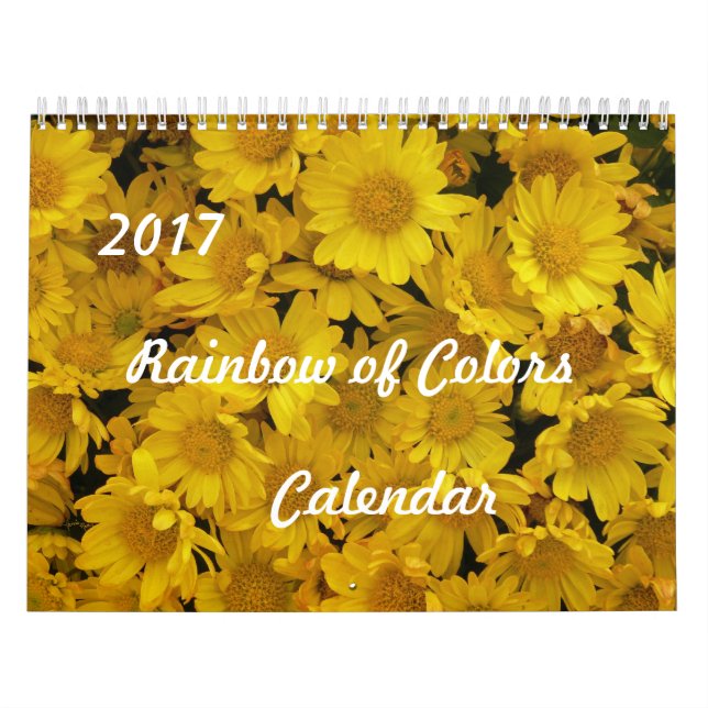 Calendario de Colores del Arcoíris 2017 (Tapa)