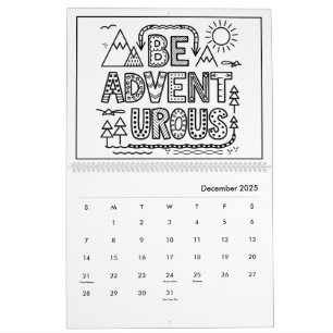 Calendario de colores Inspiradores para niños dive