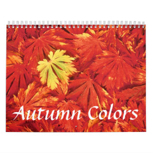 Calendario de colores otoñales