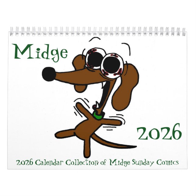 Calendario de 'Comics Dominales' de Midge 2026 (Tapa)