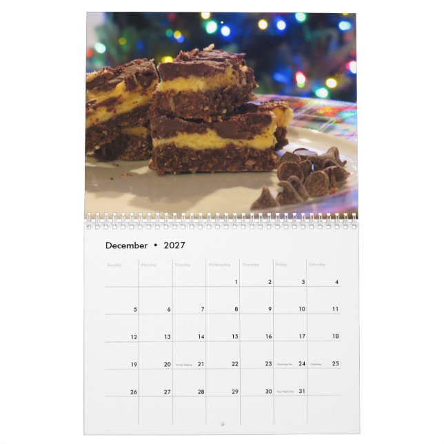 Calendario de comida dulce (Dec 2027)