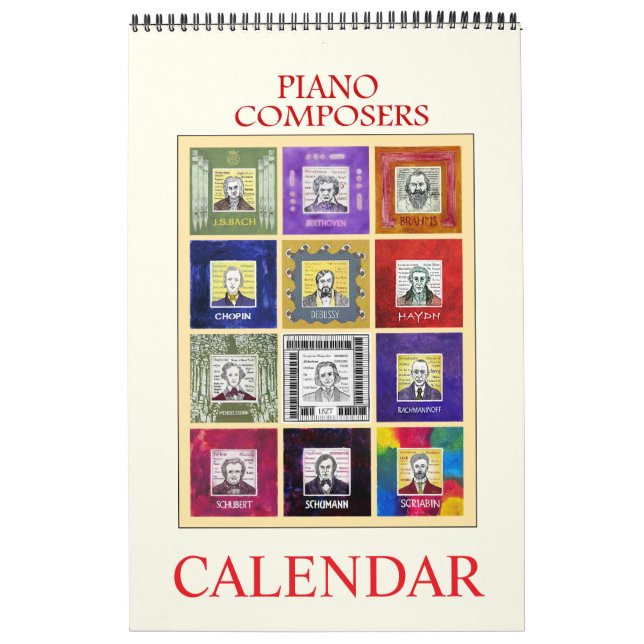 Calendario de compositores de piano (Tapa)