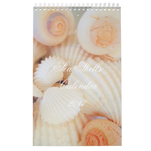 Calendario de conchas marinas 2017 Romántico tropi (Tapa)