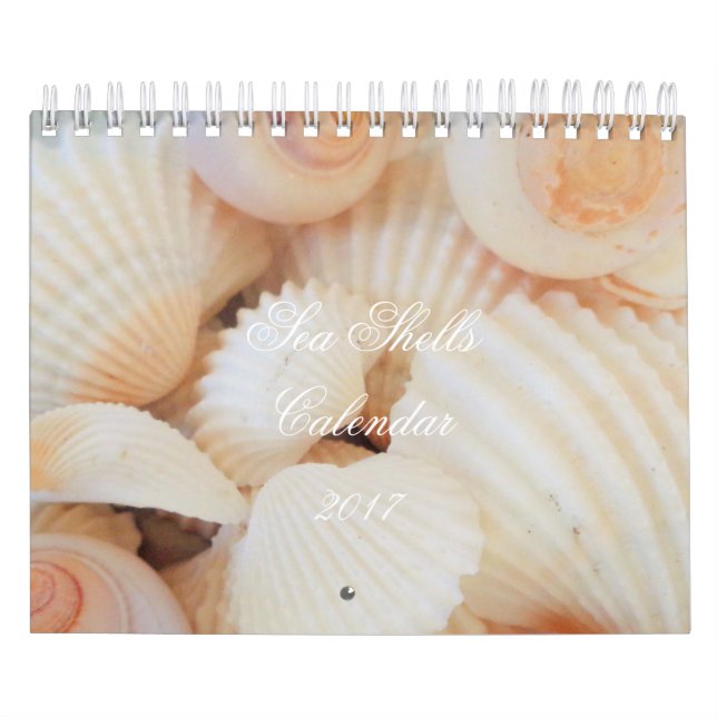 Calendario de conchas marinas 2017 Romántico tropi (Tapa)