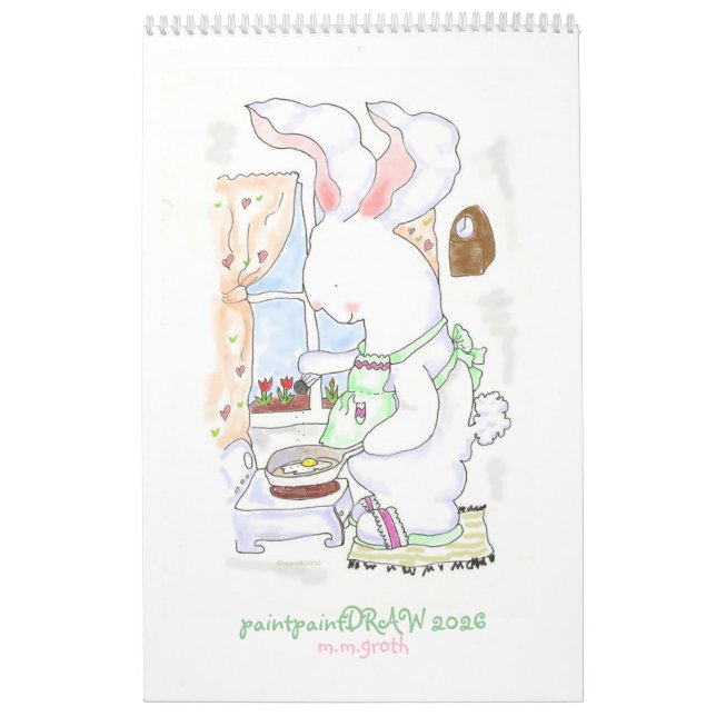 Calendario de conejito de PaintpaintDraw 2026 (Tapa)