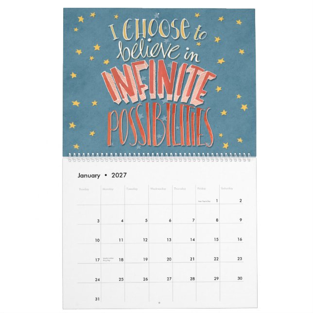 Calendario de confirmaciones "I Choose" (Jan 2027)