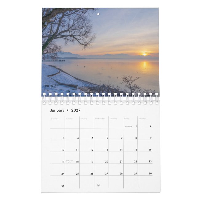 Calendario de conjunto de Sun (Jan 2027)