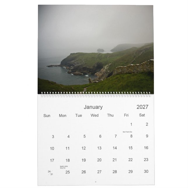 Calendario de Cornualles 2010 (Jan 2027)