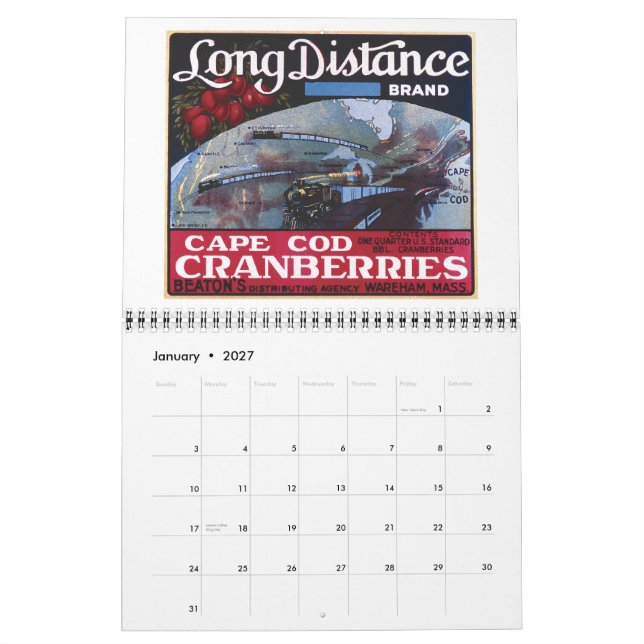 Calendario de Cranberry de 2011 (Jan 2027)