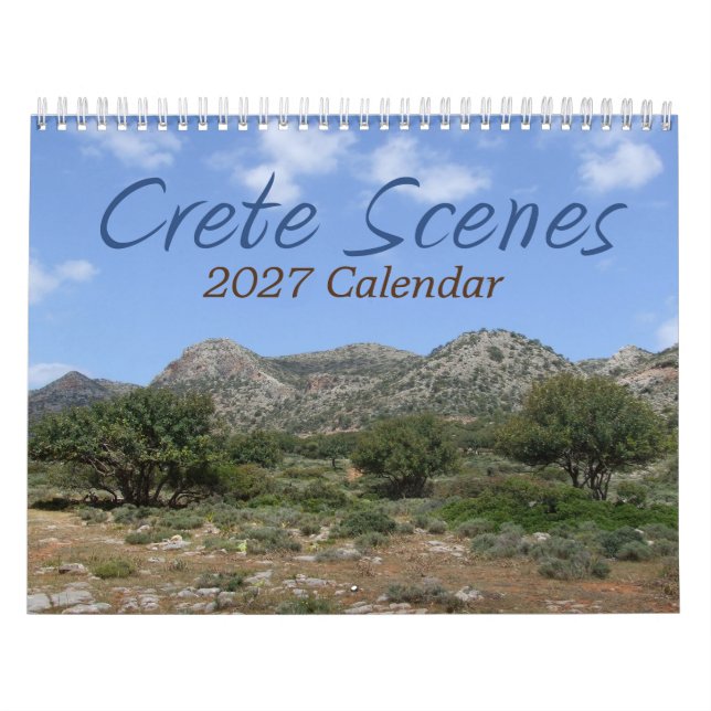 Calendario de Creta, Grecia 2026 (Tapa)