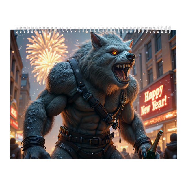 Calendario de criaturas míticas - Un año de leyend (Tapa)