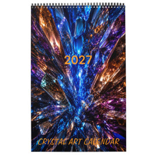 Calendario de Cristal de Lujo Profundidad 3D 2027