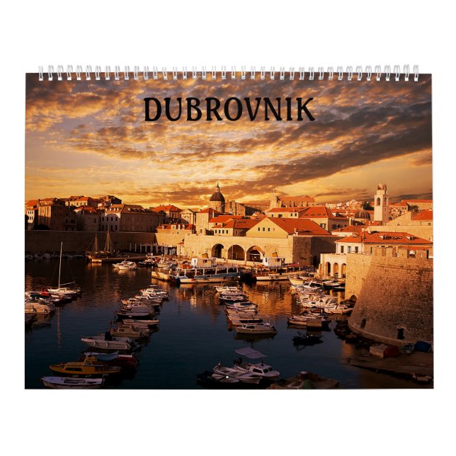 Calendario de Croacia Dubrovnik (Tapa)