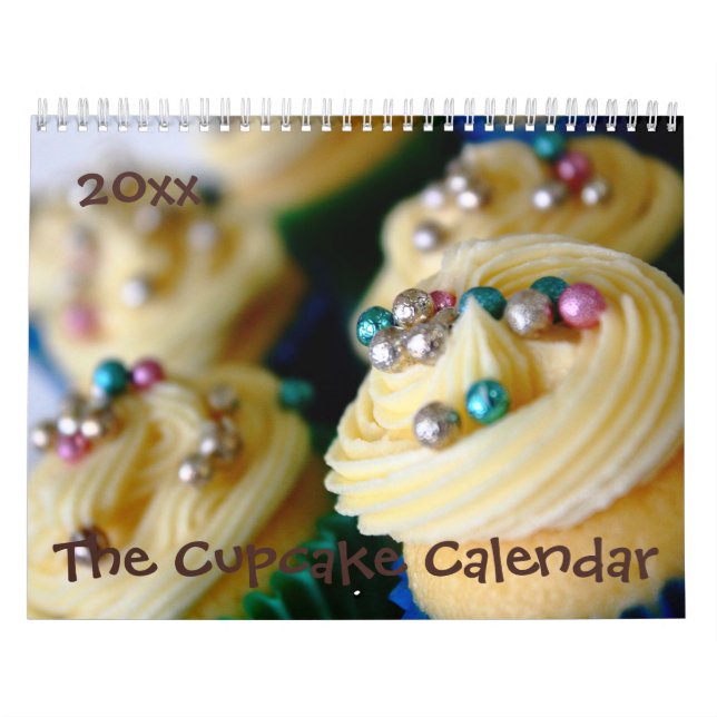 Calendario de Cupcakes Personalizable (Tapa)