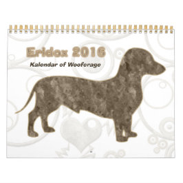 Calendario de Dachshund de Eridox 2016