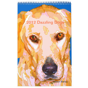 Calendario de Dazzling Dogs Paintings 2012